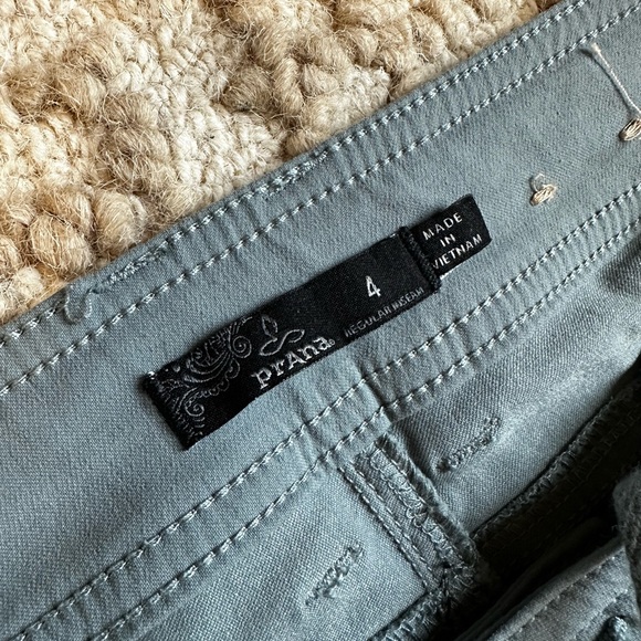 Prana Halle Pant Straight in Slate Green, size 4 regular length. Like new. - Picture 2 of 7